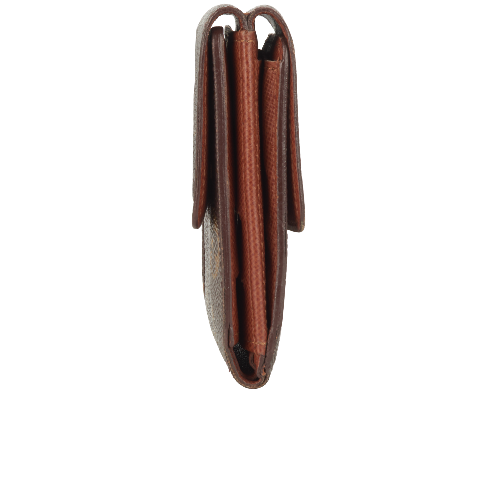 Louis Vuitton Elise Wallet, &pound;160, Accessories, Brown, Canvas, Side view